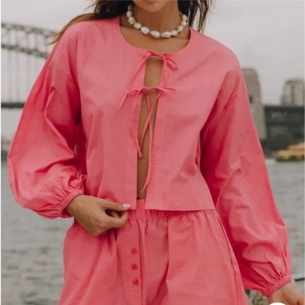 Daily Drills Poplin Tie Top